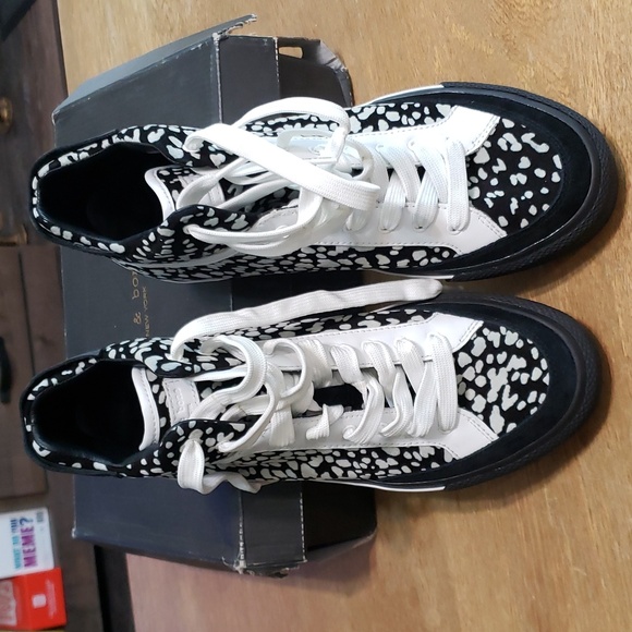 Rag & Bone Rb Army High Women's Size 11 Cheetah Cow Print - Picture 9 of 9